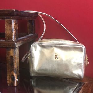 Vintage Paloma Picasso gold leather shoulder bag